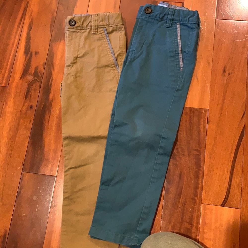 4T Gap pants both with adjustable waist.